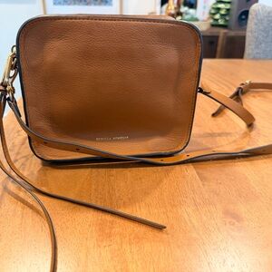 Rebecca Minkoff Tan Pebbled Leather Crossbody Bag with Dust Bag